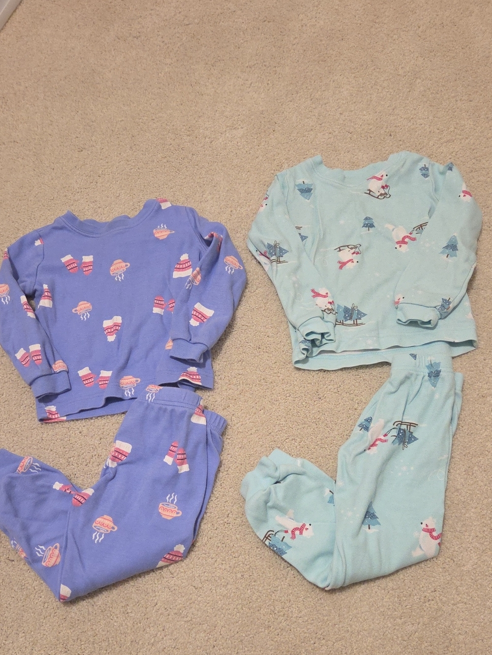 Pekkle 2T Winter Print Pajamas